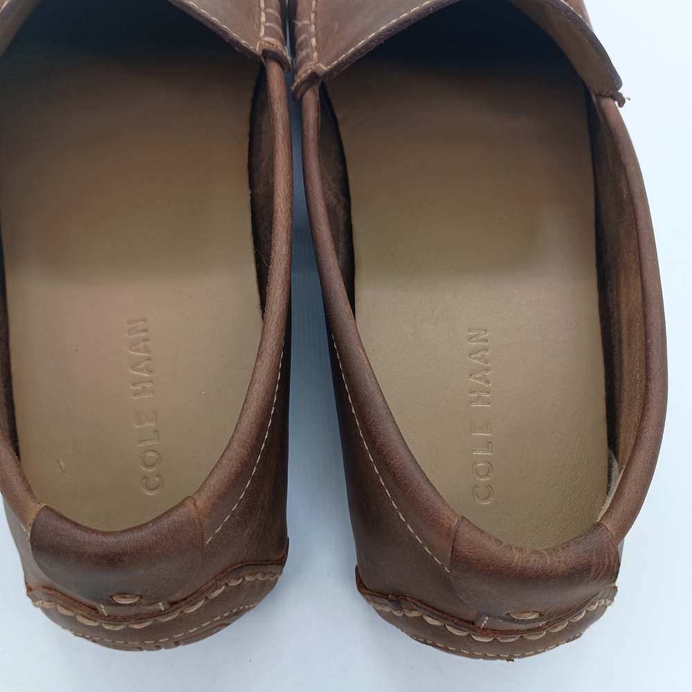 Cole Haan Gunnison Brown Leather Driver Loafers Mens 10M C11401 - Picture 7 of 11